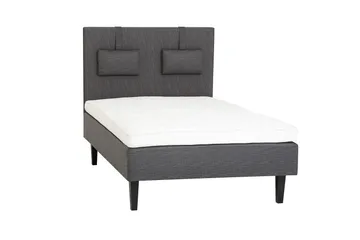 Viken Bas Rammeseng 120X200Cm - Grå, Konisk Eikeben - Møbler - Senger - Enkeltsenger