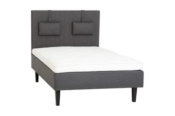 Viken Bas Rammeseng 120X200Cm - Grå, Konisk Svarte Ben - Møbler - Senger - Enkeltsenger