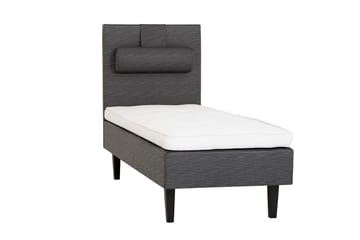 Viken Bas Rammeseng 80X200Cm - Grå, Ben Valnøtt - Møbler - Senger - Enkeltsenger