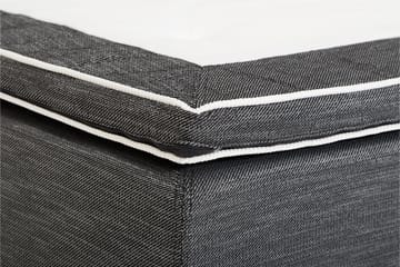 Viken Bas Rammeseng 80X200Cm - Grå, Konisk Eikeben - Møbler - Senger - Enkeltsenger