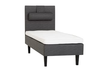 Viken Bas Rammeseng 80X200Cm - Grå, Konisk Svarte Ben - Møbler - Senger - Enkeltsenger