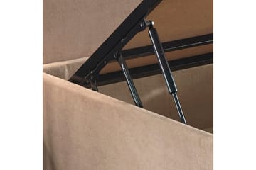 Reghum Kontinentalseng 100x200 cm - Lysebrun - Møbler - Senger - Komplett sengepakke