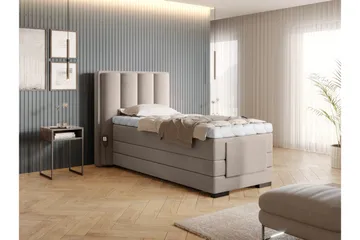 Banti Justerbar Kontinentalseng 90x200 cm - Beige - Møbler - Senger - Regulerbare senger