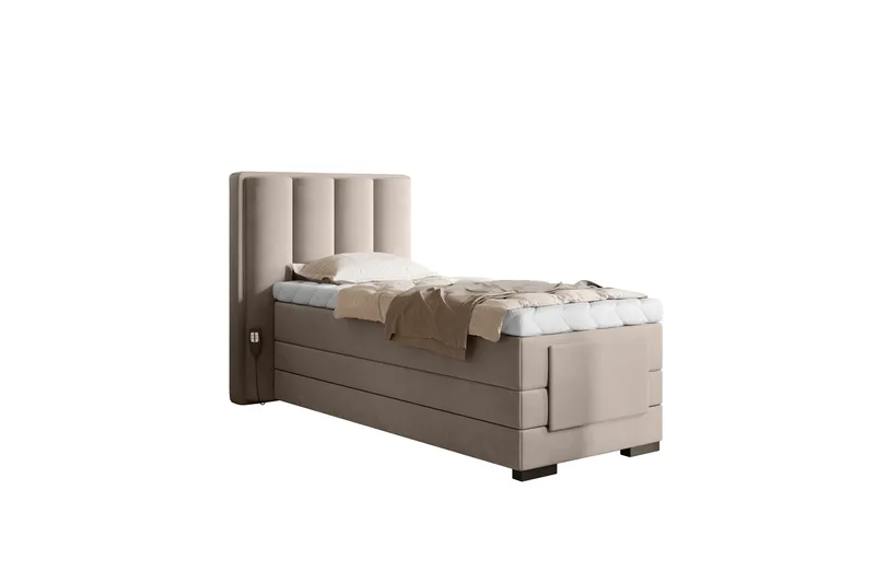 Banti Justerbar Kontinentalseng 90x200 cm - Beige - Møbler - Senger - Regulerbare senger
