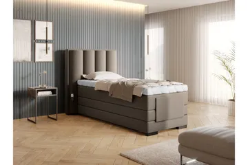 Banti Justerbar Kontinentalseng 90x200 cm - Beige - Møbler - Senger - Regulerbare senger