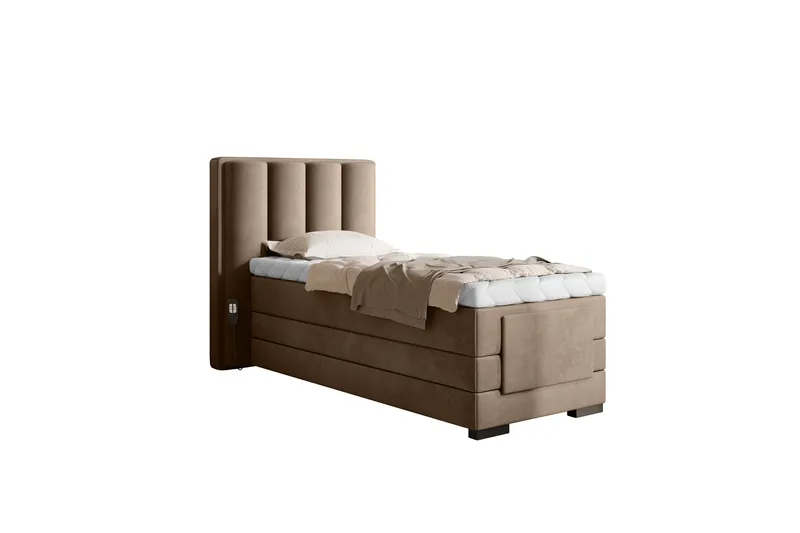 Banti Justerbar Kontinentalseng 90x200 cm - Beige - Møbler - Senger - Regulerbare senger