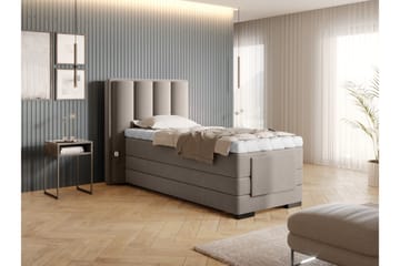 Banti Justerbar Kontinentalseng 90x200 cm - Beige - Møbler - Senger - Regulerbare senger