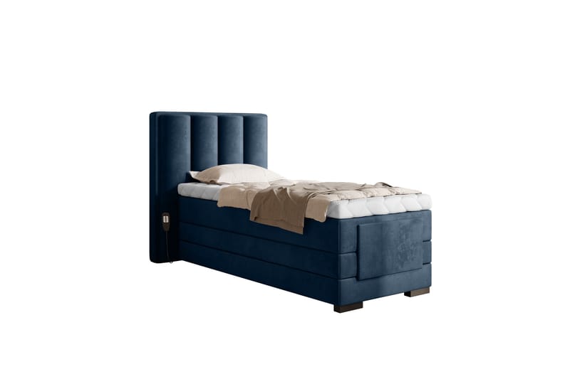 Banti Justerbar Kontinentalseng 90x200 cm - Blå - Møbler - Senger - Regulerbare senger