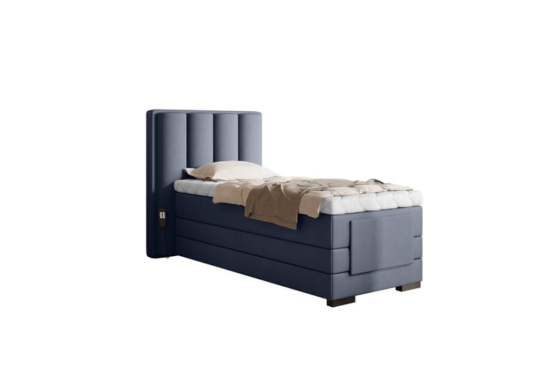 Banti Justerbar Kontinentalseng 90x200 cm - Blå - Møbler - Senger - Regulerbare senger