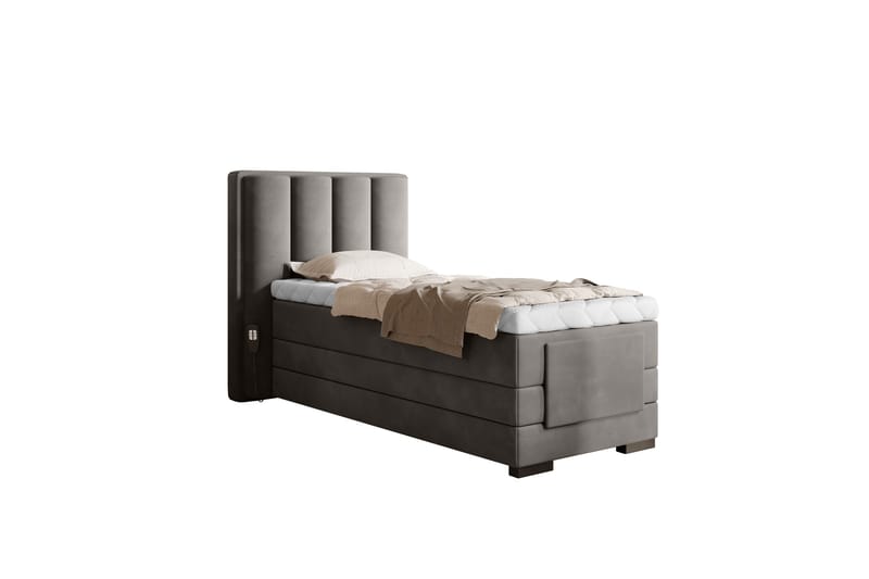 Banti Justerbar Kontinentalseng 90x200 cm - Grå - Møbler - Senger - Regulerbare senger