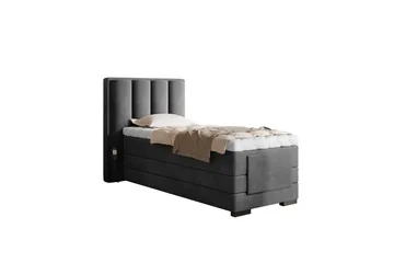 Banti Justerbar Kontinentalseng 90x200 cm - Grå - Møbler - Senger - Regulerbare senger