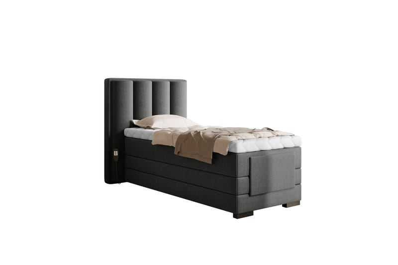 Banti Justerbar Kontinentalseng 90x200 cm - Grå - Møbler - Senger - Regulerbare senger