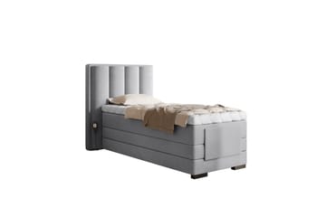 Banti Justerbar Kontinentalseng 90x200 cm - Grå - Møbler - Senger - Regulerbare senger