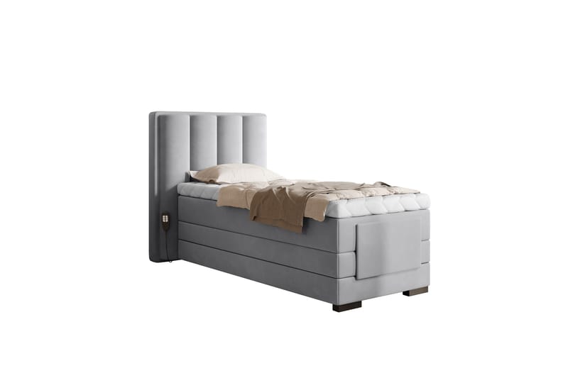 Banti Justerbar Kontinentalseng 90x200 cm - Grå - Møbler - Senger - Regulerbare senger