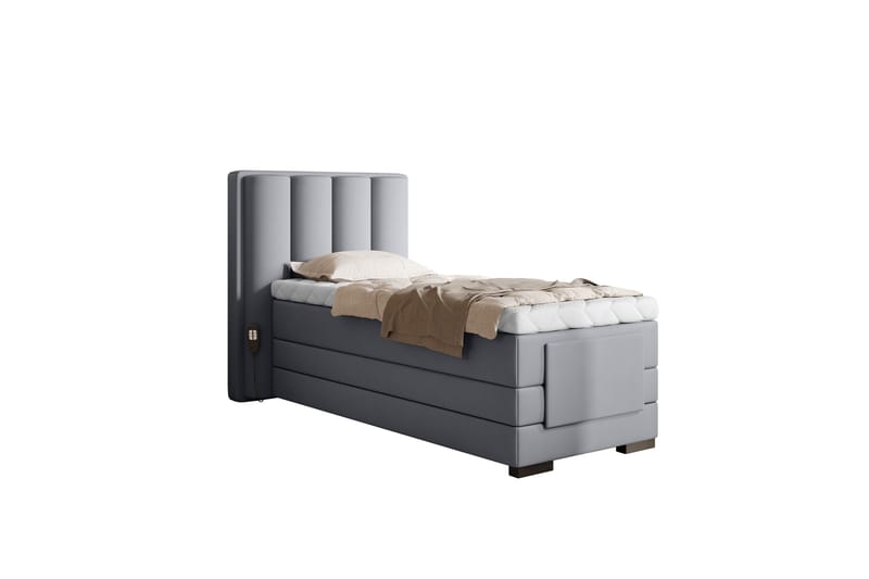 Banti Justerbar Kontinentalseng 90x200 cm, Grå