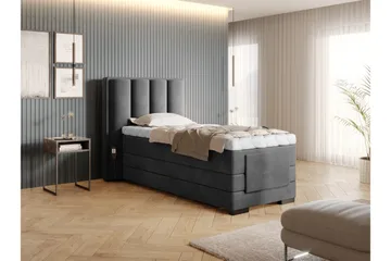 Banti Justerbar Kontinentalseng 90x200 cm - Grå - Møbler - Senger - Regulerbare senger