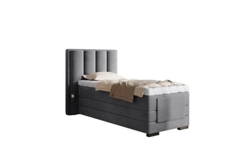 Banti Justerbar Kontinentalseng 90x200 cm - Grå - Møbler - Senger - Regulerbare senger