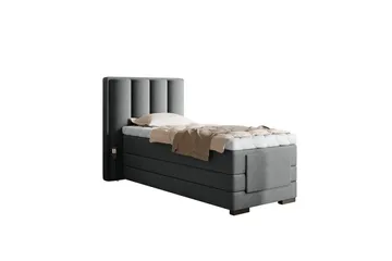 Banti Justerbar Kontinentalseng 90x200 cm - Grå - Møbler - Senger - Regulerbare senger
