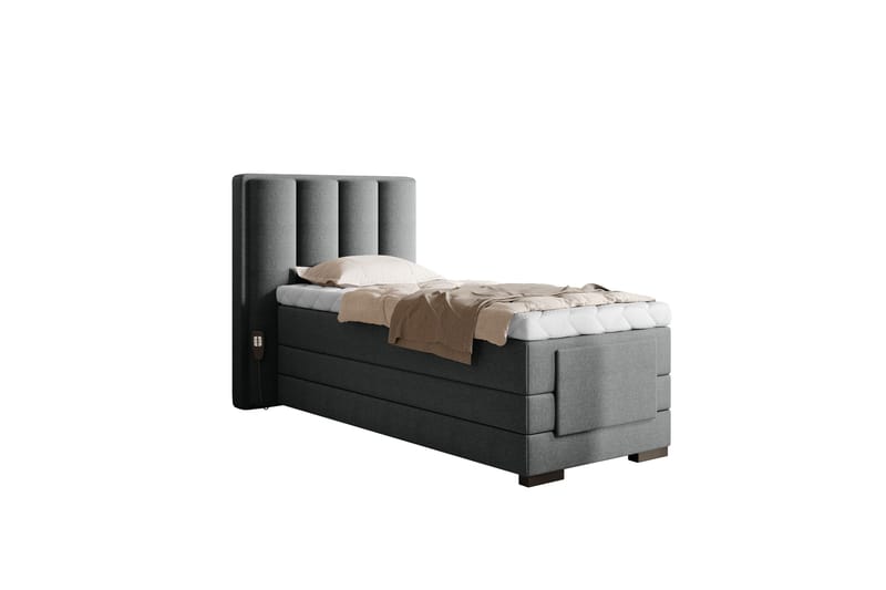Banti Justerbar Kontinentalseng 90x200 cm - Grå - Møbler - Senger - Regulerbare senger