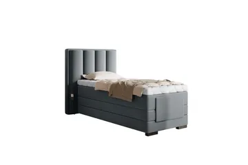 Banti Justerbar Kontinentalseng 90x200 cm - Grå - Møbler - Senger - Regulerbare senger