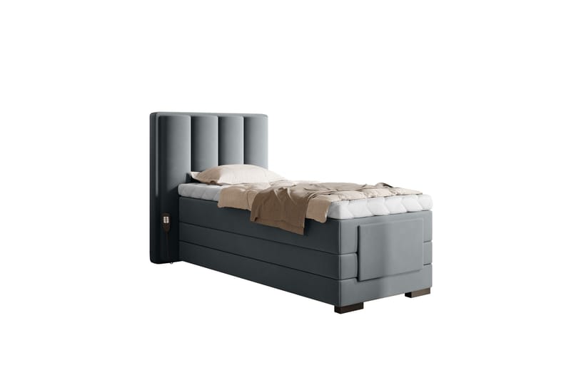 Banti Justerbar Kontinentalseng 90x200 cm - Grå - Møbler - Senger - Regulerbare senger