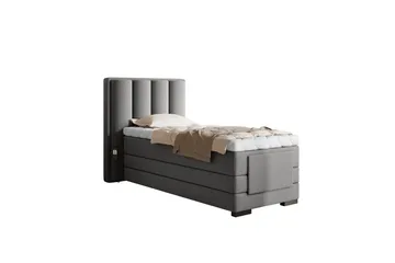 Banti Justerbar Kontinentalseng 90x200 cm - Grå - Møbler - Senger - Regulerbare senger