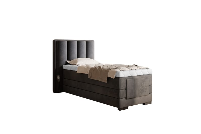 Banti Justerbar Kontinentalseng 90x200 cm - Grå - Møbler - Senger - Regulerbare senger