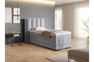 Banti Justerbar Kontinentalseng 90x200 cm - Grå - Møbler - Senger - Regulerbare senger