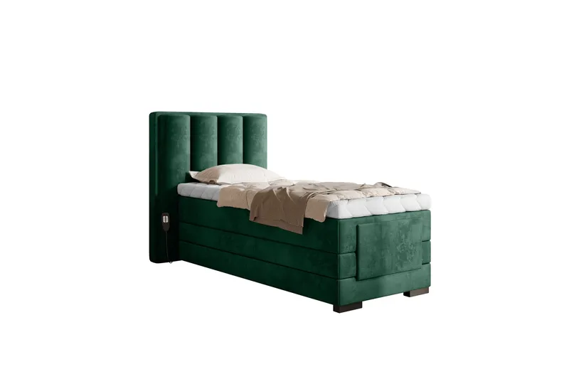 Banti Justerbar Kontinentalseng 90x200 cm - Grønn - Møbler - Senger - Regulerbare senger