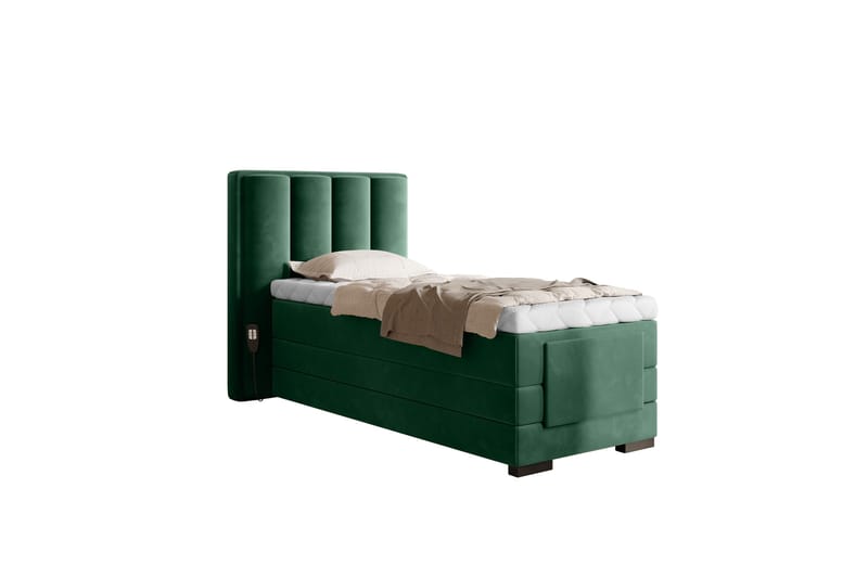 Banti Justerbar Kontinentalseng 90x200 cm - Grønn - Møbler - Senger - Regulerbare senger