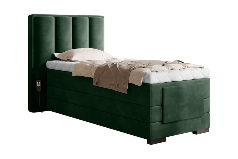 Banti Justerbar Kontinentalseng 90x200 cm - Grønn - Møbler - Senger - Regulerbare senger