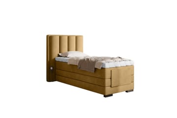 Banti Justerbar Kontinentalseng 90x200 cm - Gul - Møbler - Senger - Regulerbare senger