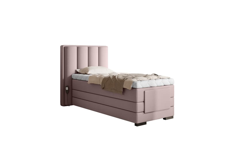 Banti Justerbar Kontinentalseng 90x200 cm - Rosa - Møbler - Senger - Regulerbare senger