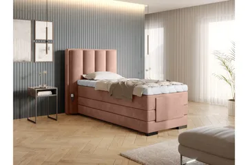 Banti Justerbar Kontinentalseng 90x200 cm - Rosa - Møbler - Senger - Regulerbare senger