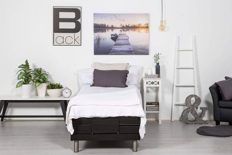 Detroit Justerbar Seng 90x200 cm Hev og senk - Svart - Møbler - Senger - Regulerbare senger