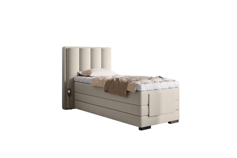 Justerbar Kontinentalseng Masayuki 90x200 cm - Beige - Møbler - Senger - Regulerbare senger