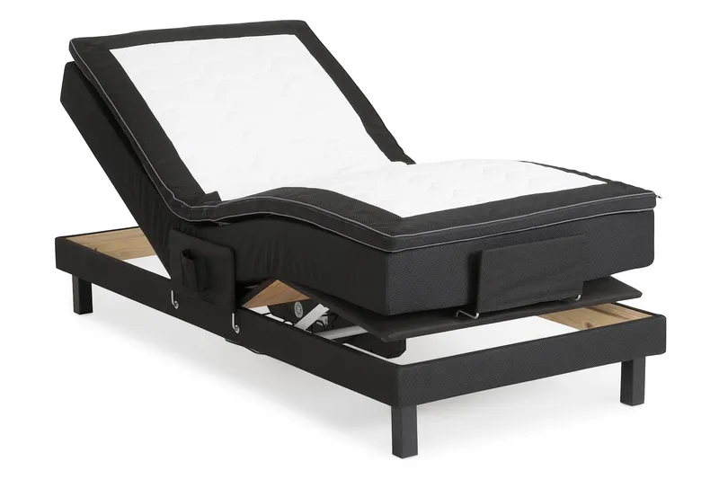 Royal Justerbar Seng 90x200 - Svart - Møbler - Senger - Regulerbare senger