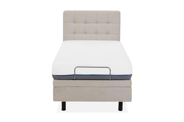 Seng Kisterud Regulerbar 80x200 cm - Beige - Møbler - Senger - Regulerbare senger
