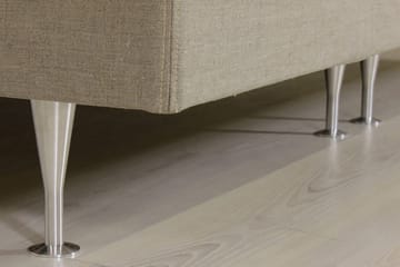 Sheraton Justerbar Seng 90x200 Medium Linonso - Beige - Møbler - Senger - Regulerbare senger