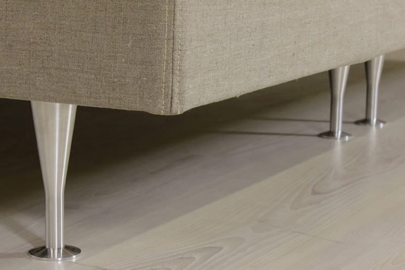 Sheraton Justerbar Seng 90x200 Medium Linonso - Beige - Møbler - Senger - Regulerbare senger