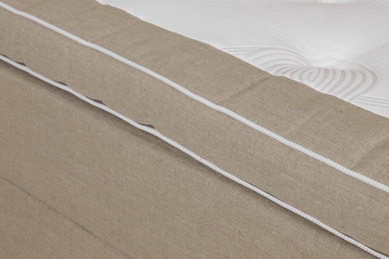 Sheraton Justerbar Seng 90x200 Medium Linonso - Beige - Møbler - Senger - Regulerbare senger
