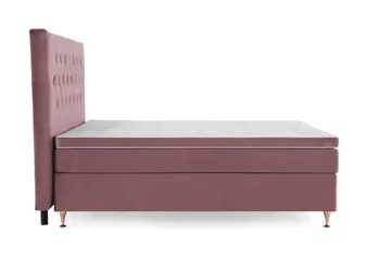 Royal Velvet Kontinentalseng 180x200 cm - Rosa Fløyel/Lave Rosében - Møbler - Senger - Kontinentalsenger