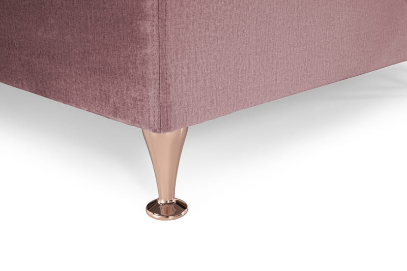 Royal Velvet Kontinentalseng 180x200 cm - Rosa Fløyel/Lave Rosében - Møbler - Senger - Kontinentalsenger