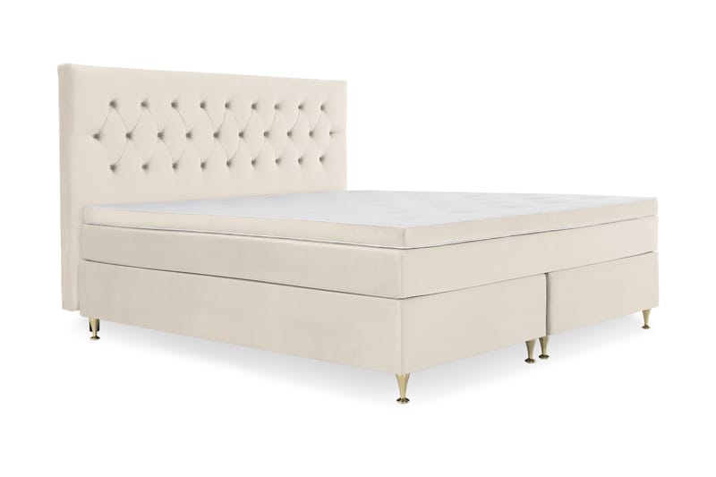 Royal Velvet kontinentalseng 210x210 cm - Beige - Møbler - Senger - Kontinentalsenger