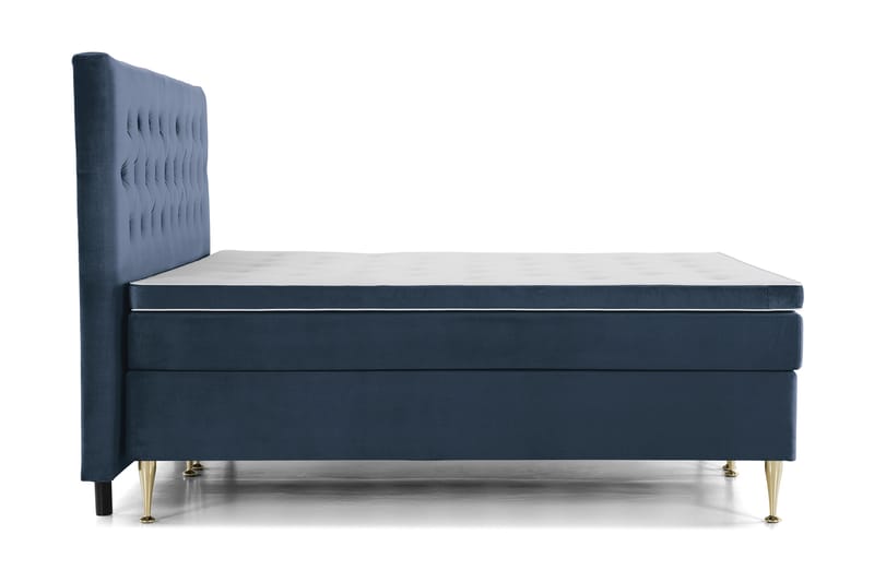 Royal Velvet kontinentalseng 210x210 cm - Mørkeblå - Møbler - Senger - Kontinentalsenger
