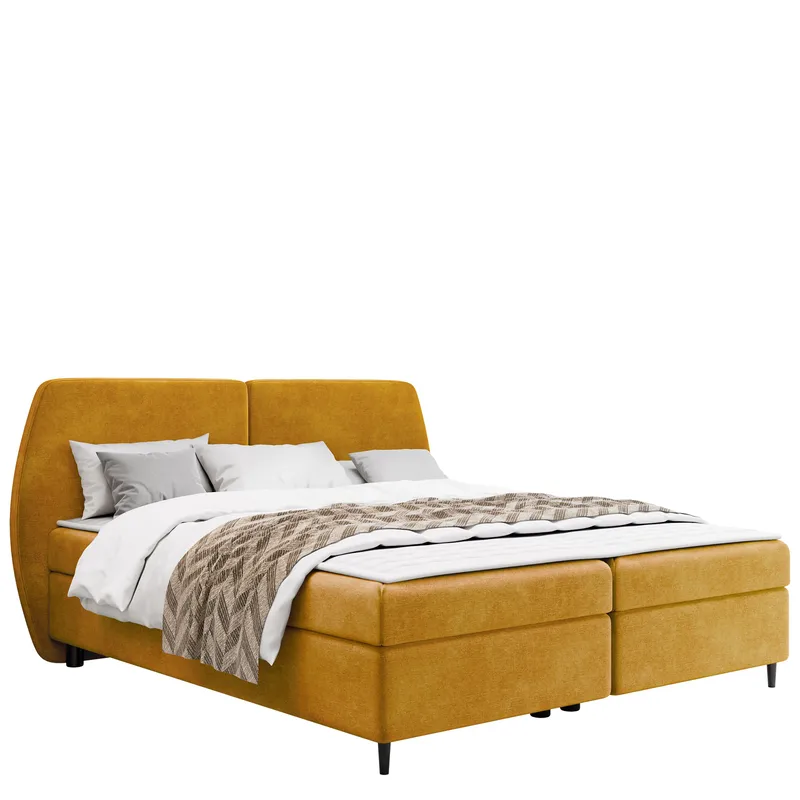 Rynricon Sengepakke Kontinentalseng 140x200 cm, Gul