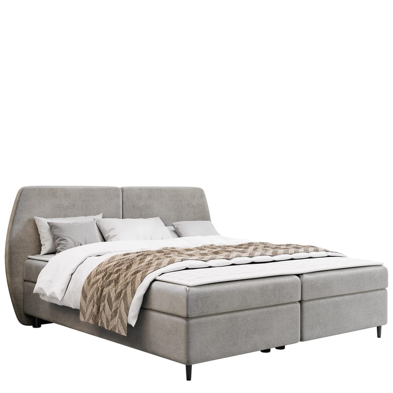 Rynricon Sengepakke Kontinentalseng 180x200 cm - Grå - Møbler - Senger - Kontinentalsenger