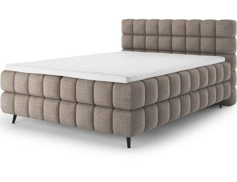 Sabeno sengepakke Bubblig kontinentalseng med oppbevaring 140x200 cm, svart