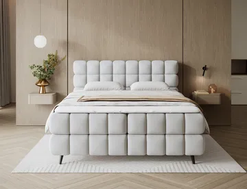 Sabeno sengepakke Bubblig kontinentalseng med oppbevaring 140x200 cm - Tonall 03 - Møbler - Senger - Kontinentalsenger