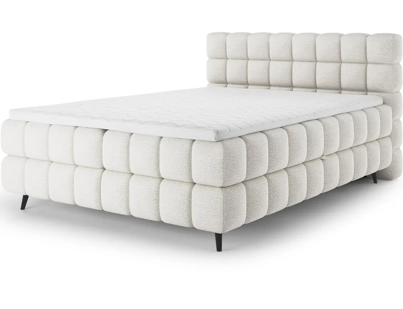 Sabeno sengepakke Bubblig kontinentalseng med oppbevaring 180x200 cm, svart